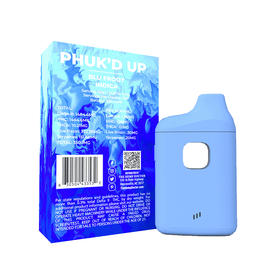 The Hemp Doctor - Phuk'd Up | Mini THCA Blend Disposable Vape (3.5g) Big Box Distro The Hemp Doctor - Phuk'd Up | Mini THCA Blend Disposable Vape (3.5g) Big Box Distro